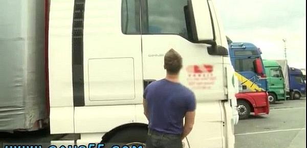  Sex gay fuck Saykov and Greg met up at the truck-stop for some one on